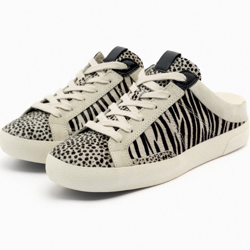 Zara Animal print open back sneakers